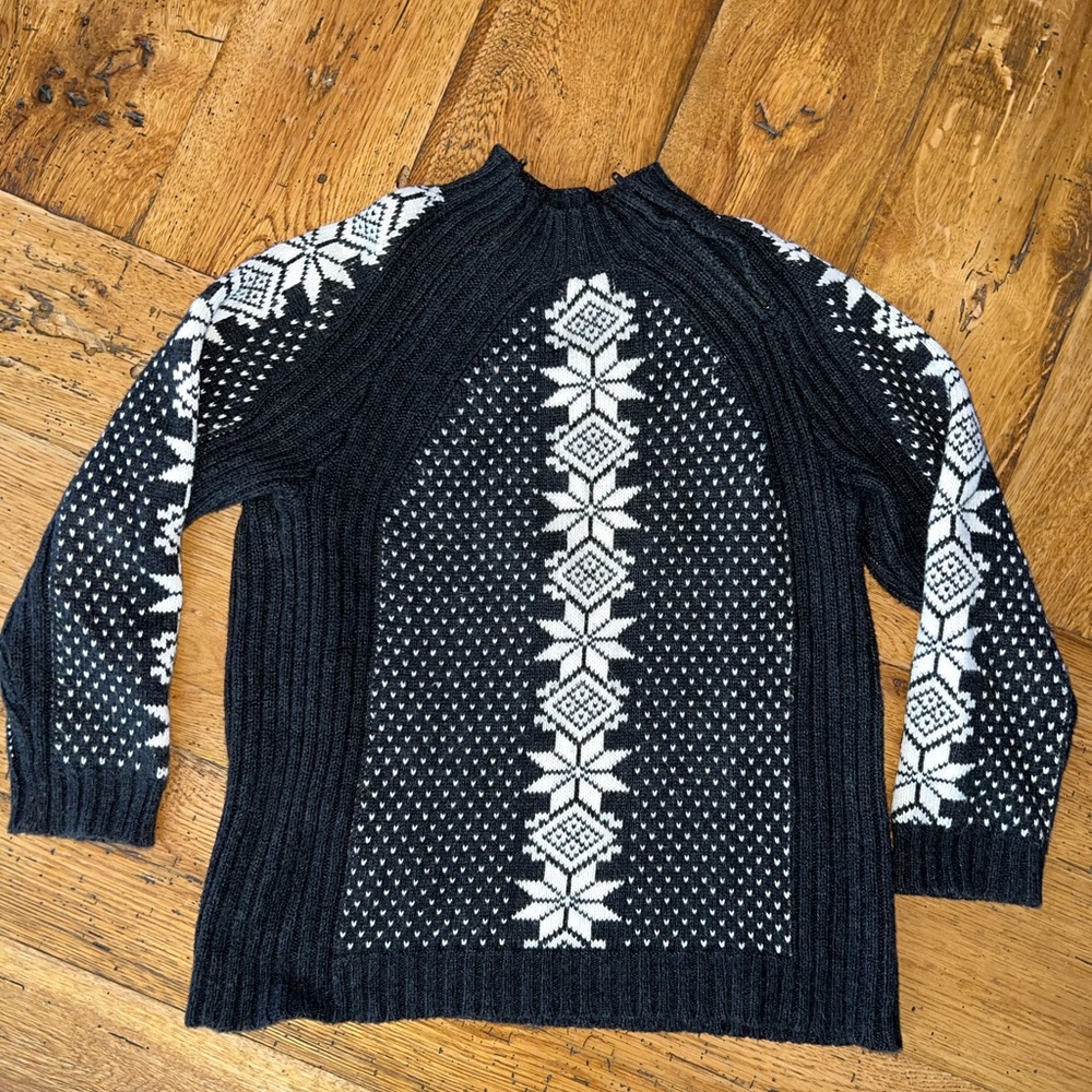 Janie and Jack boys winter sweater size 7 gray